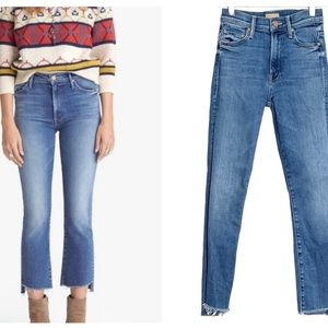 Mother Jeans The Insider Crop Step Fray Hey Sun Wash USA Sz 23